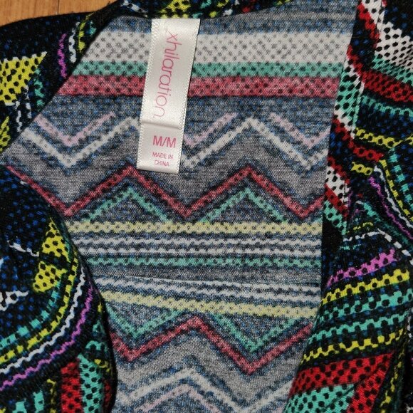 XHILARATION Women's Colorful Aztec Print Stretch Midi Pull On MED - Picture 9 of 9